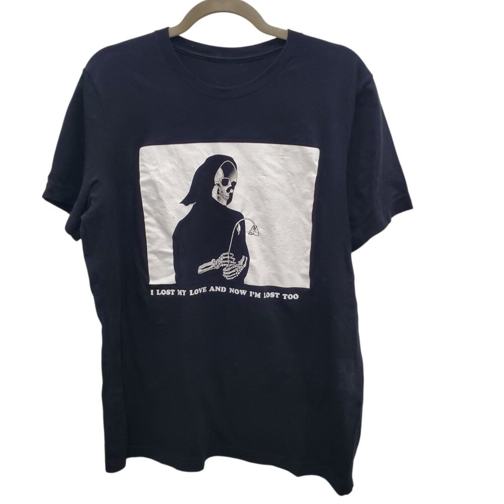 Wicked Clothes Lost‎ My Love Now I'm Lost Too Reaper Death Graphic Tee Unisex L